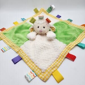 Mary Meyer Baby Taggies Lamb Lovey Security Blanket Satin Back Multicolor 2015